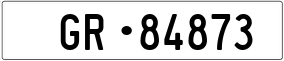 Trailer License Plate
